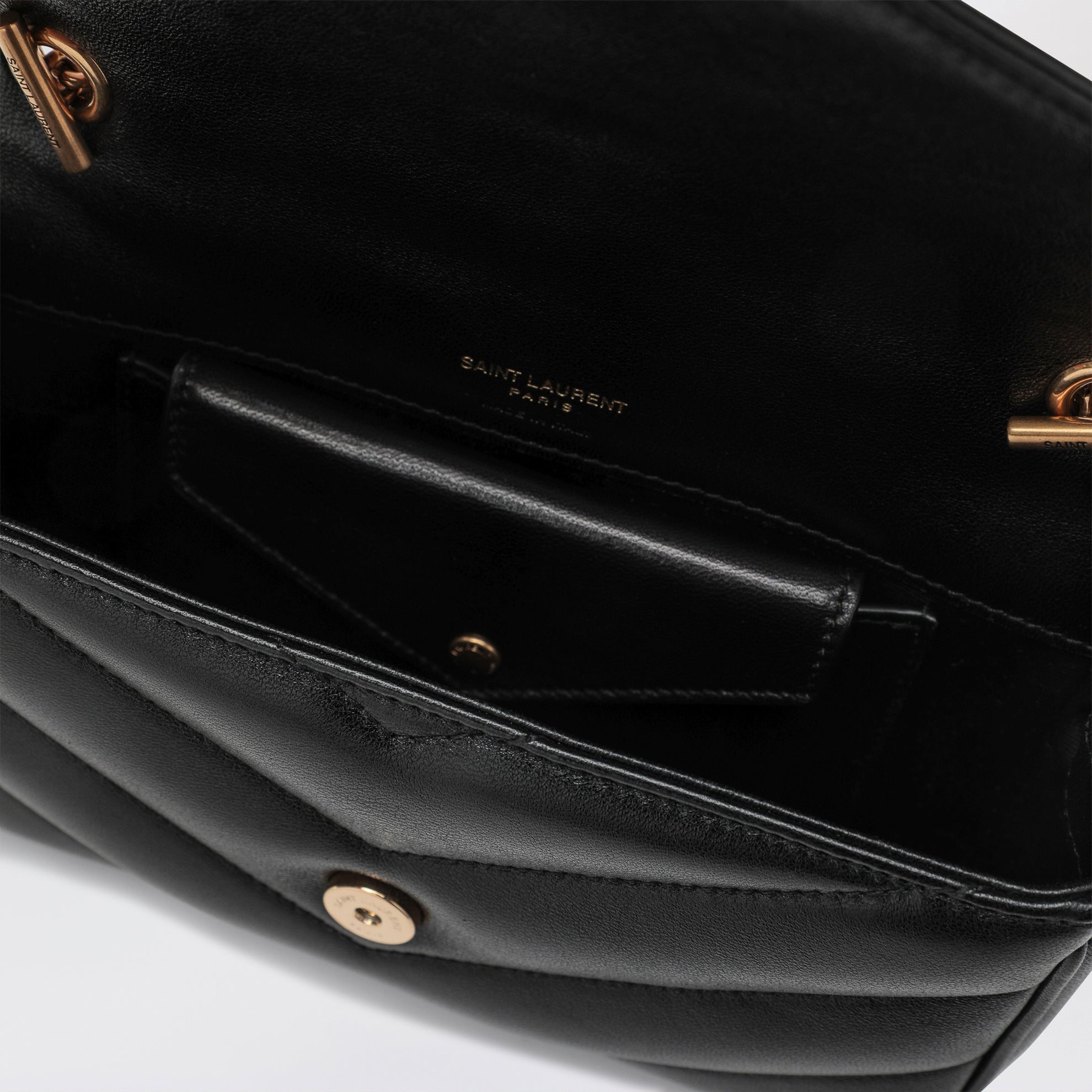 Borsa LouLou mini nera in pelle