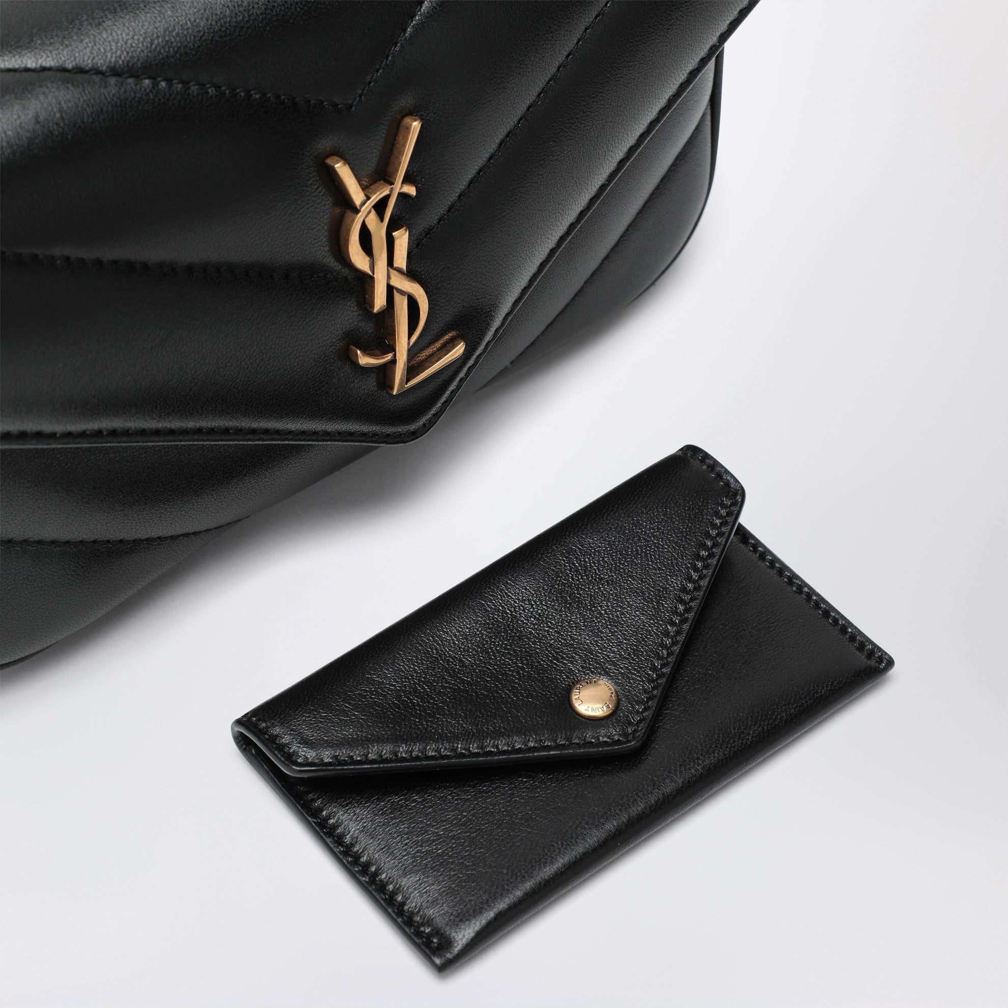 Borsa LouLou mini nera in pelle