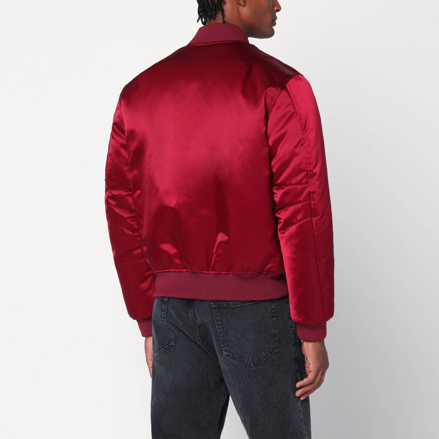 Bomber Rosso Ancora in nylon canvas pesante