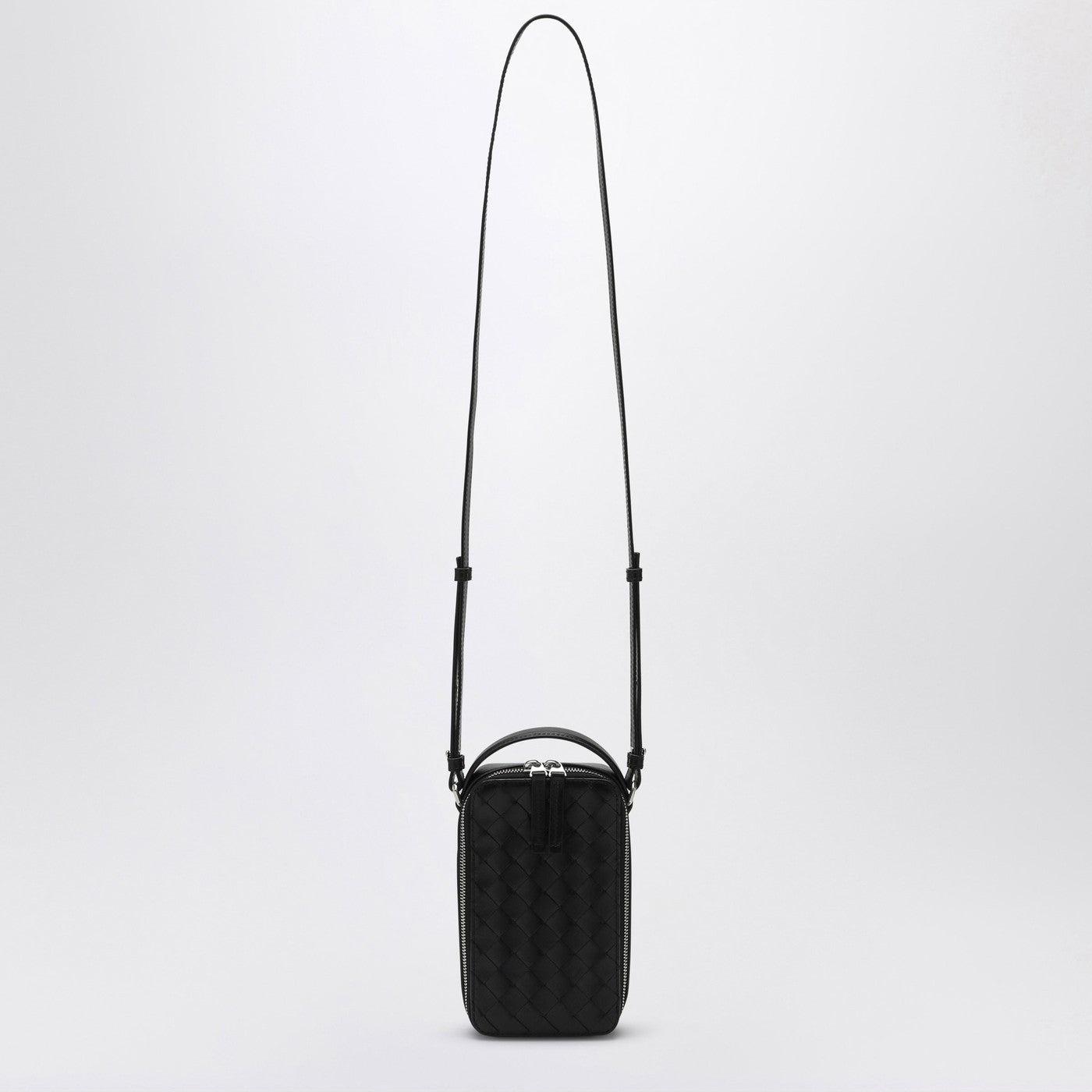 Étui pour smartphone Getaway en Intrecciato noir