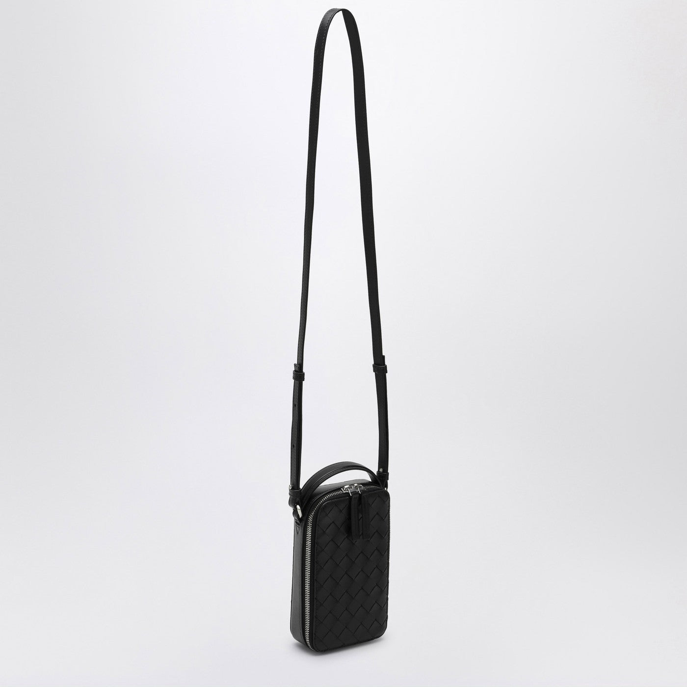 Étui pour smartphone Getaway en Intrecciato noir
