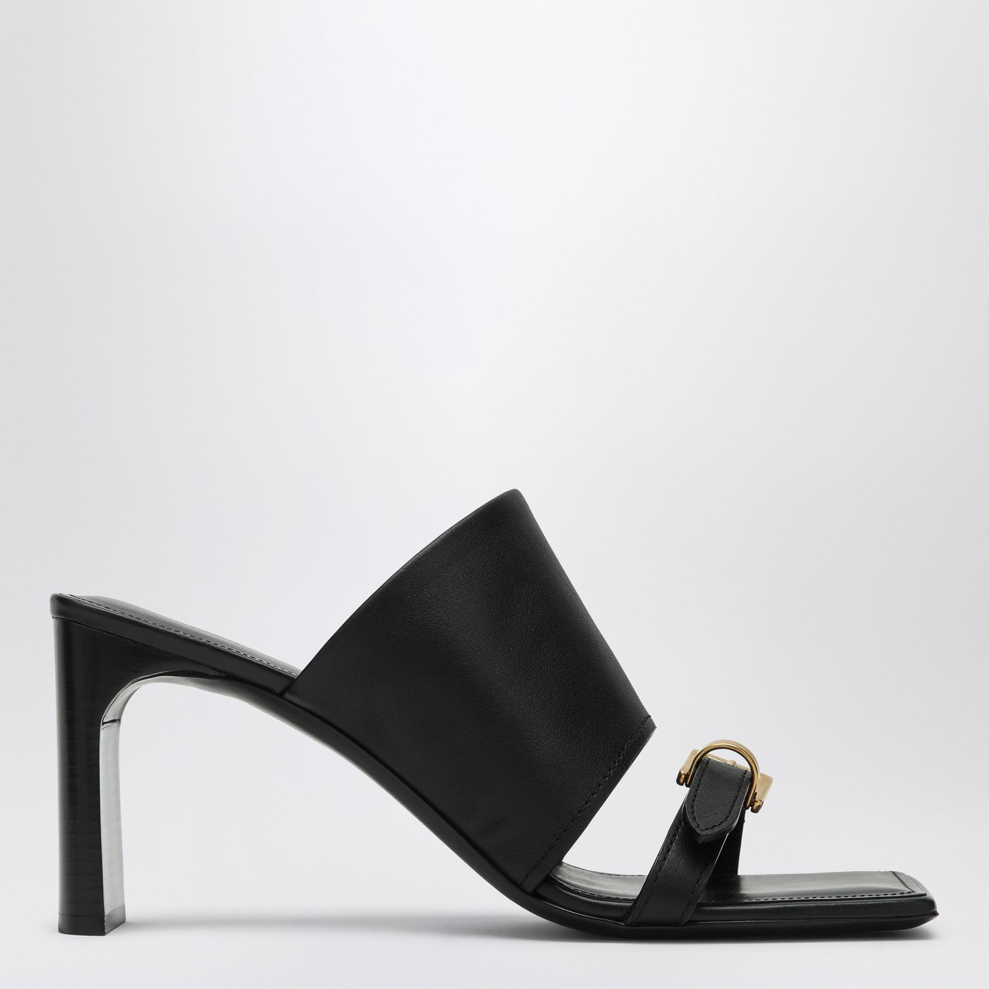 Black leather Bel Air sandals