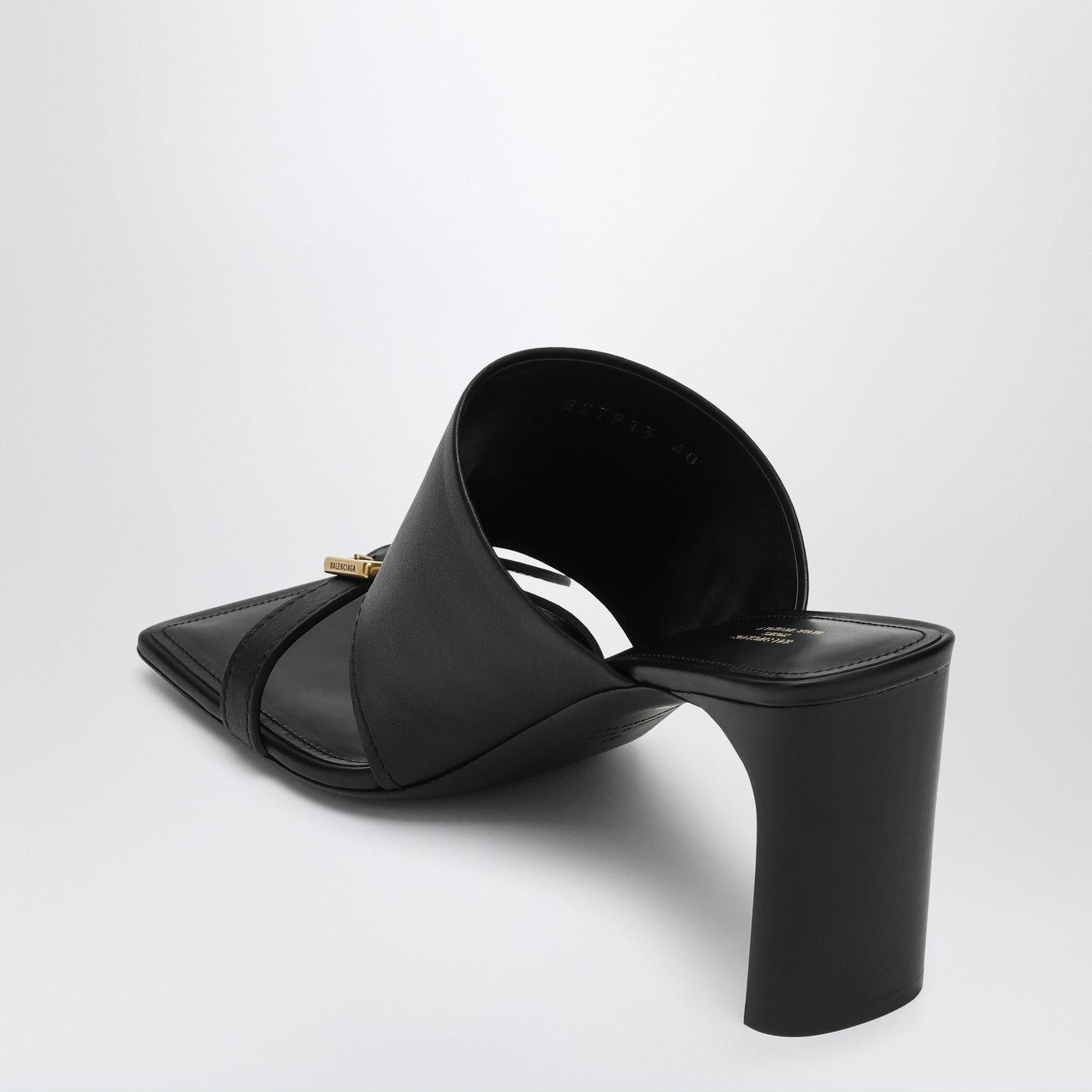 Black leather Bel Air sandals