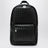 Medium black backpack in Intrecciato weave