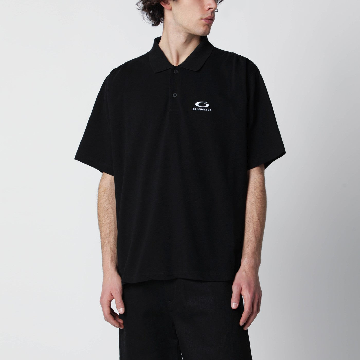 トップス balenciaga Laurel Classic Regular Polo Balenciaga Black Laurel Classic regular polo shirt | TheDoubleF