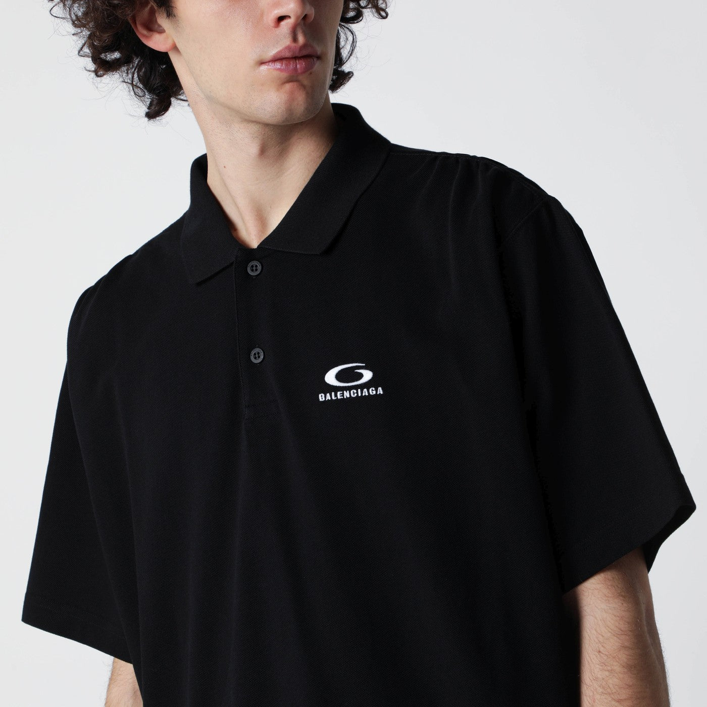 Balenciaga Black Laurel Classic regular polo shirt | TheDoubleF