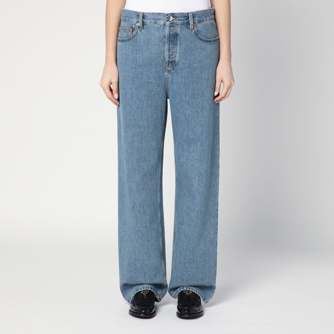 Jeans ampio blu chiaro