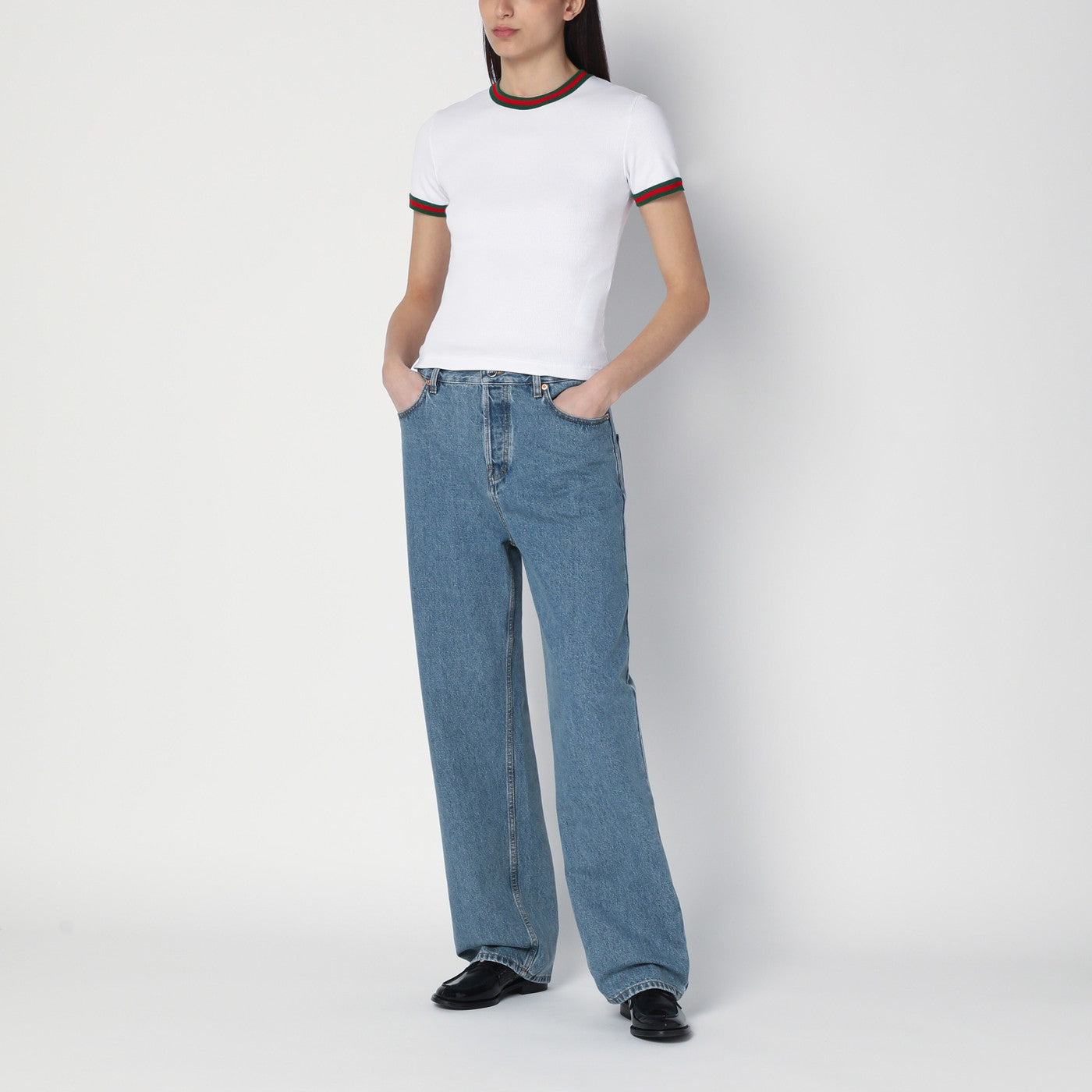 Jeans ampio blu chiaro