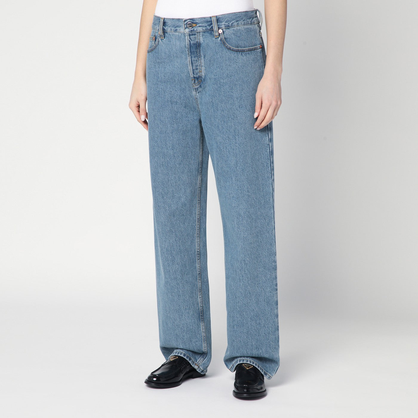 Jeans ampio blu chiaro