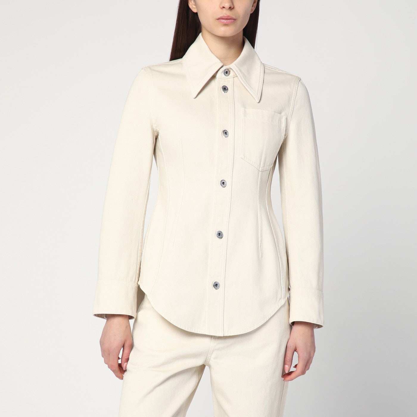 Chemise Pale Meringue en denim