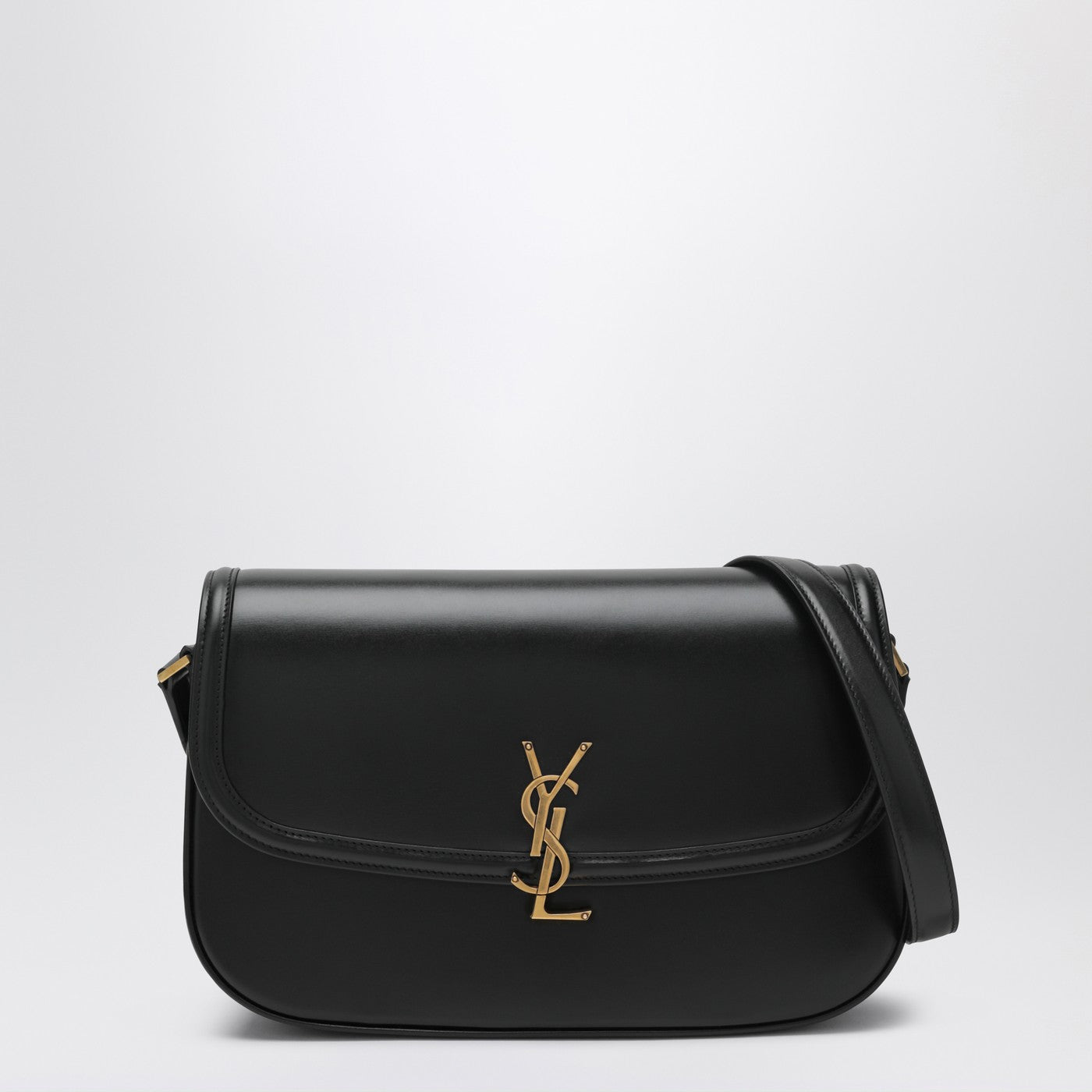 Borsa Solferino grande in pelle nera