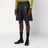 Schwarze Bermudashorts aus Leder