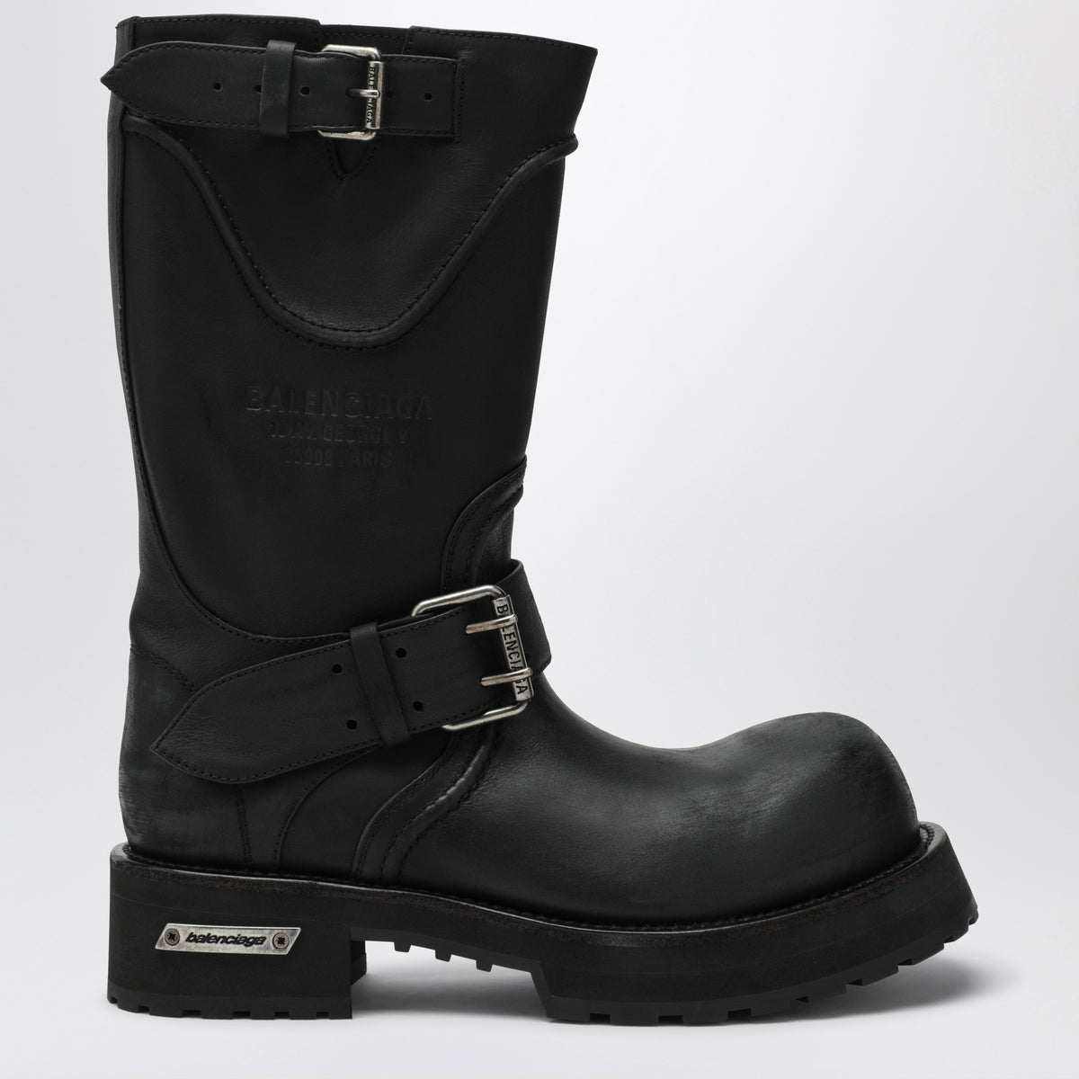 Venom boots in black calf leather