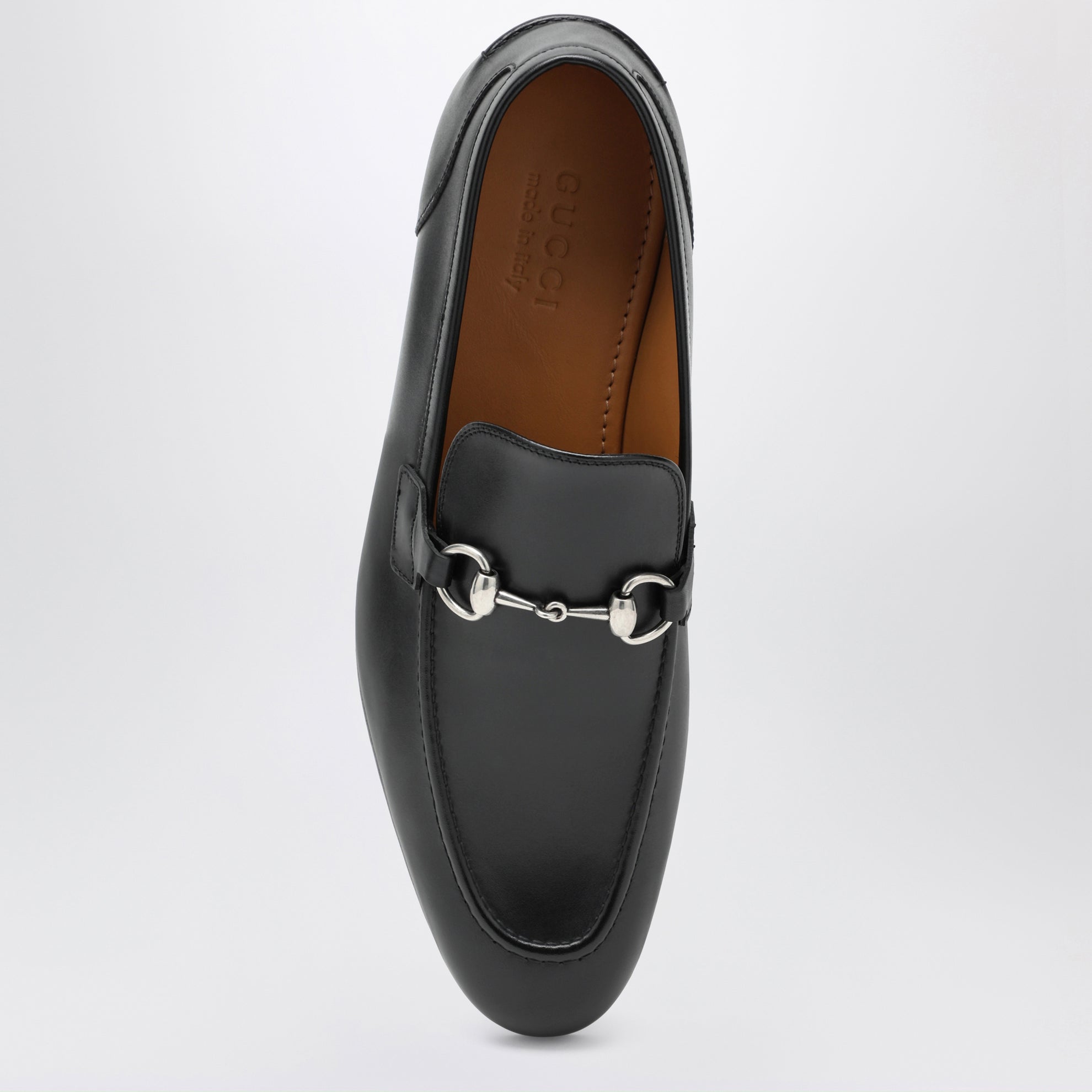 Black moccasin with buckle