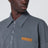 Dark grey polo shirt with Intrecciato detail