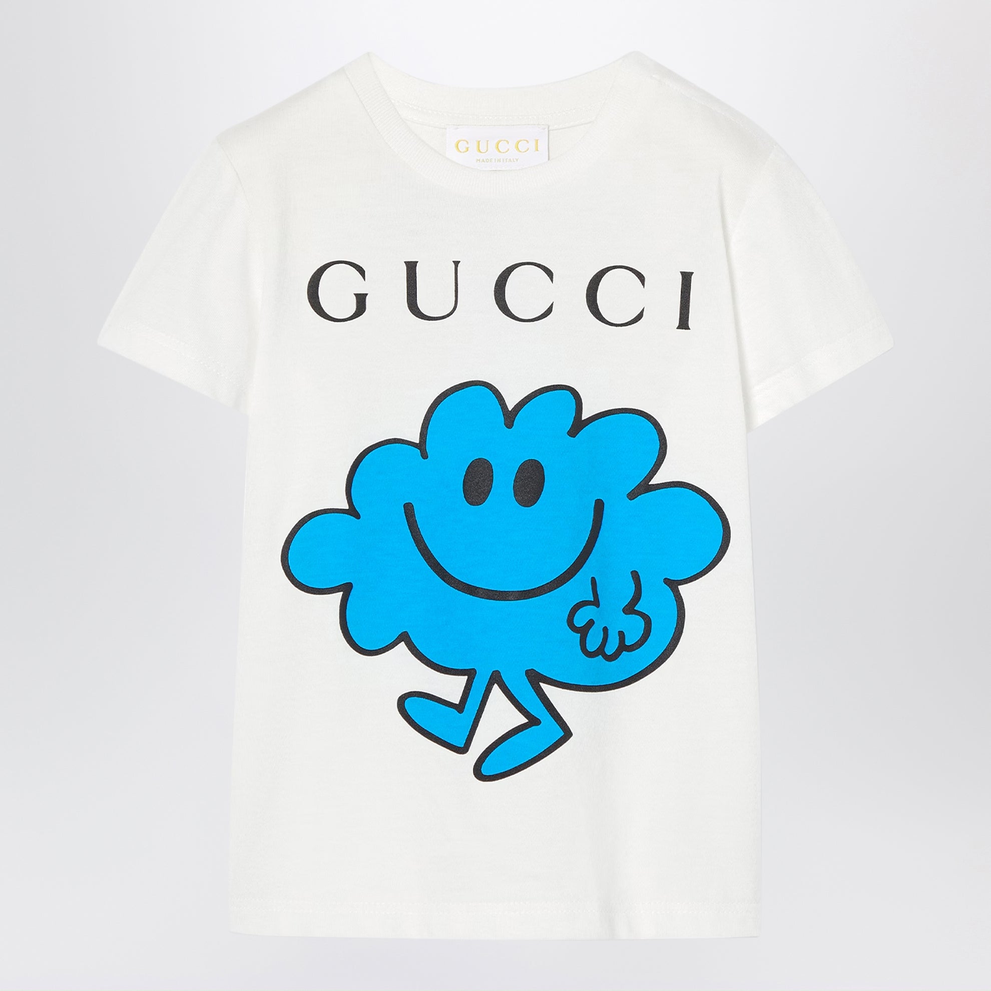 Weißes T-Shirt mit Logoprint