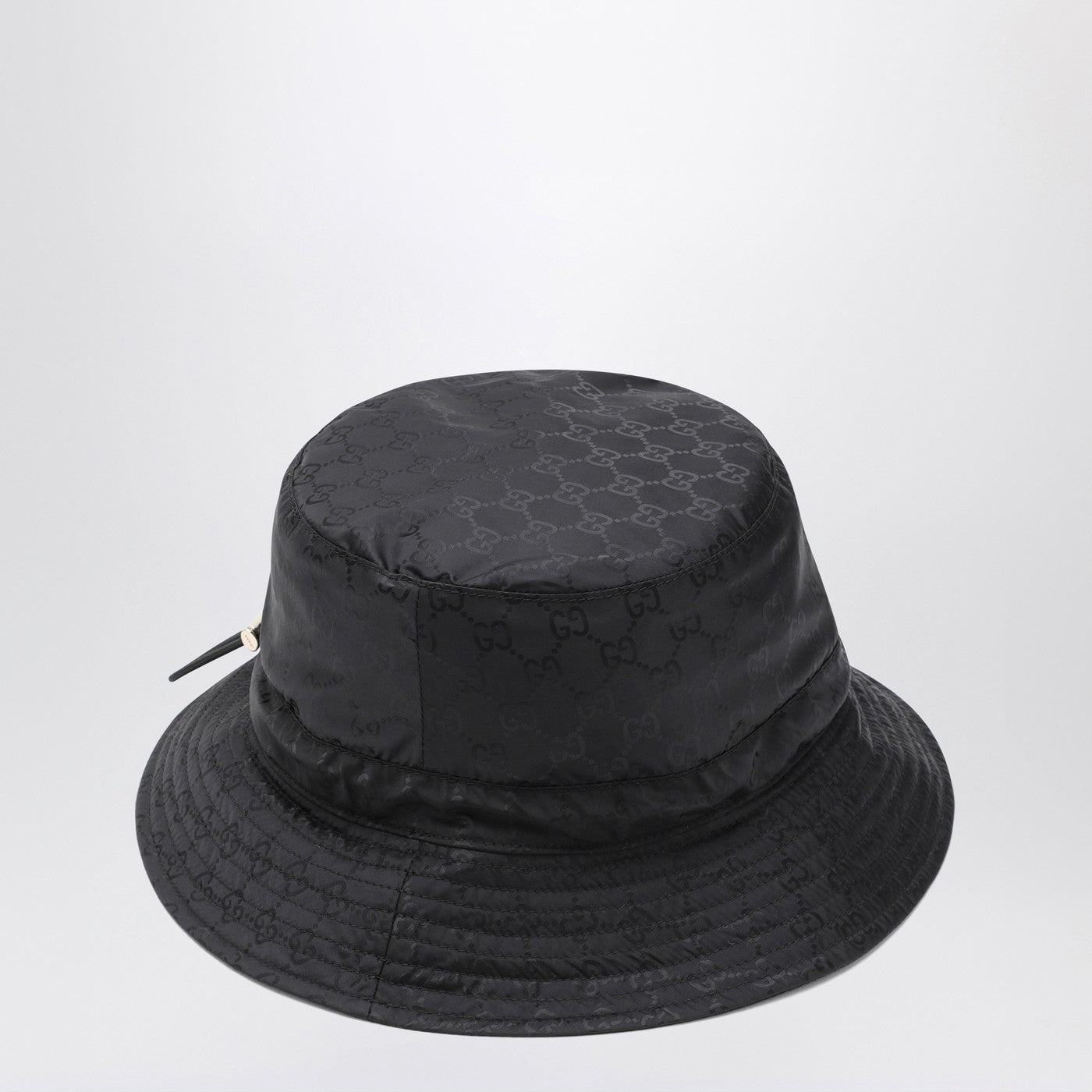 Cappello reversibile nero in nylon GG
