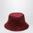 Reversible burgundy nylon GG hat