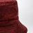 Reversible burgundy nylon GG hat