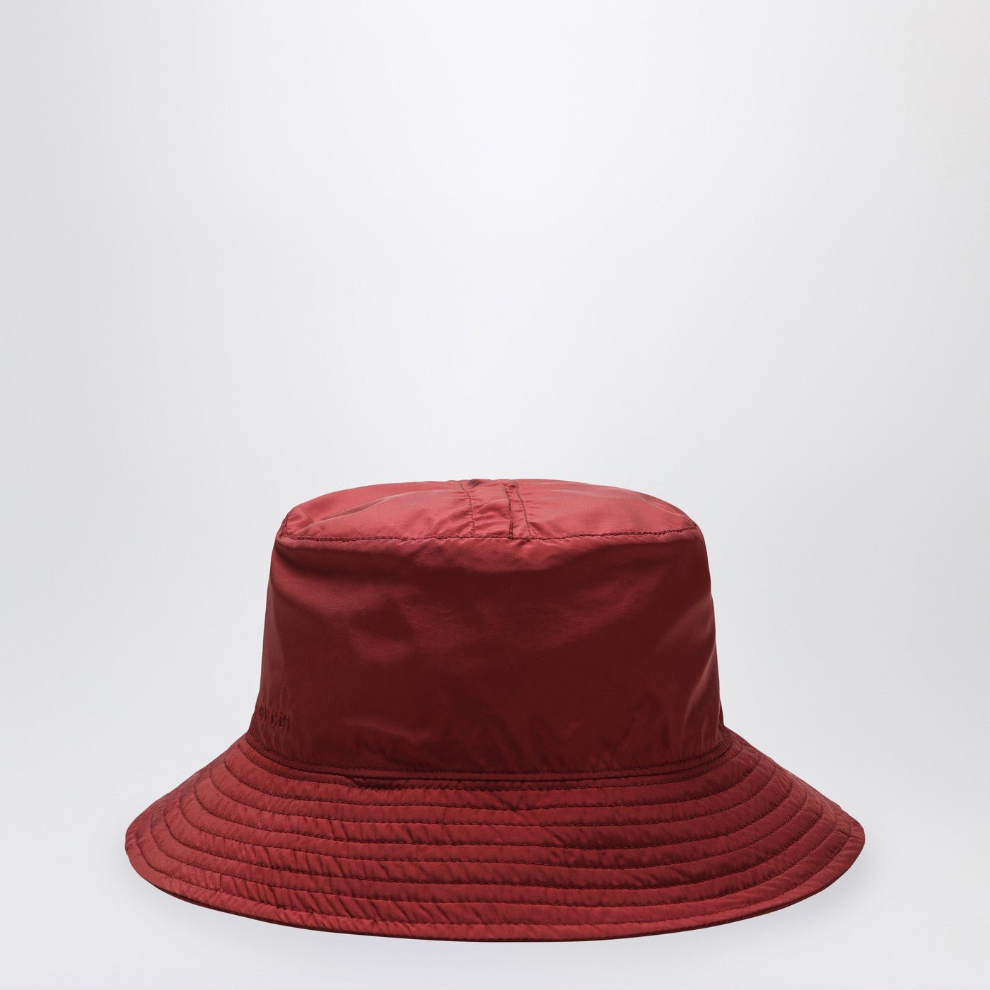 Reversible burgundy nylon GG hat