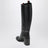 Tall black boot with slim Horsebit