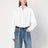 White shirt in cotton poplin