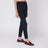 Slim blue wool trousers