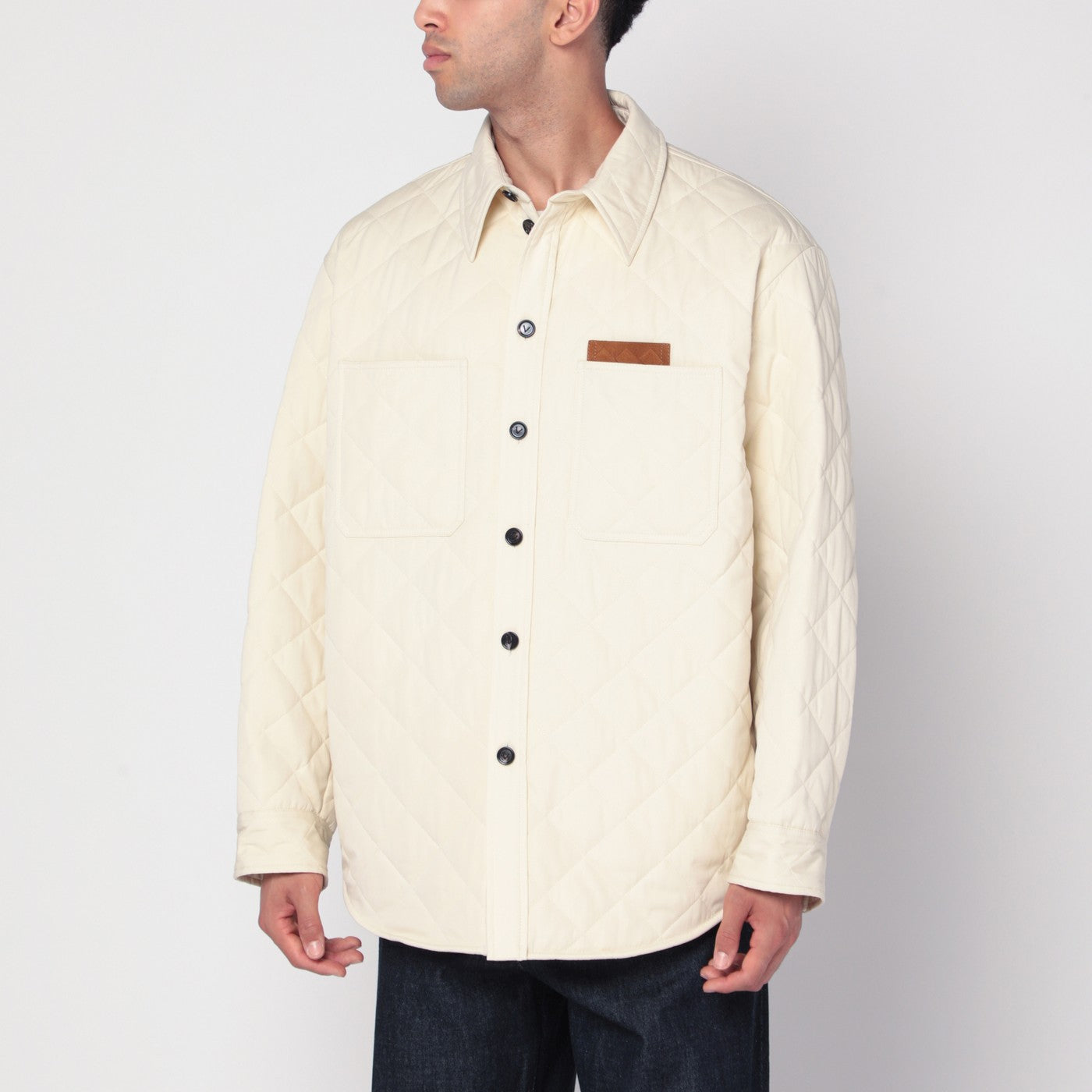 Giacca trapuntata con dettaglio in Intrecciato