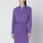 Purple oversized GG jacquard silk shirt