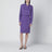 Chemise oversize violette en soie jacquard GG