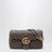 Borsa a spalla GG Marmont media in pelle color tortora