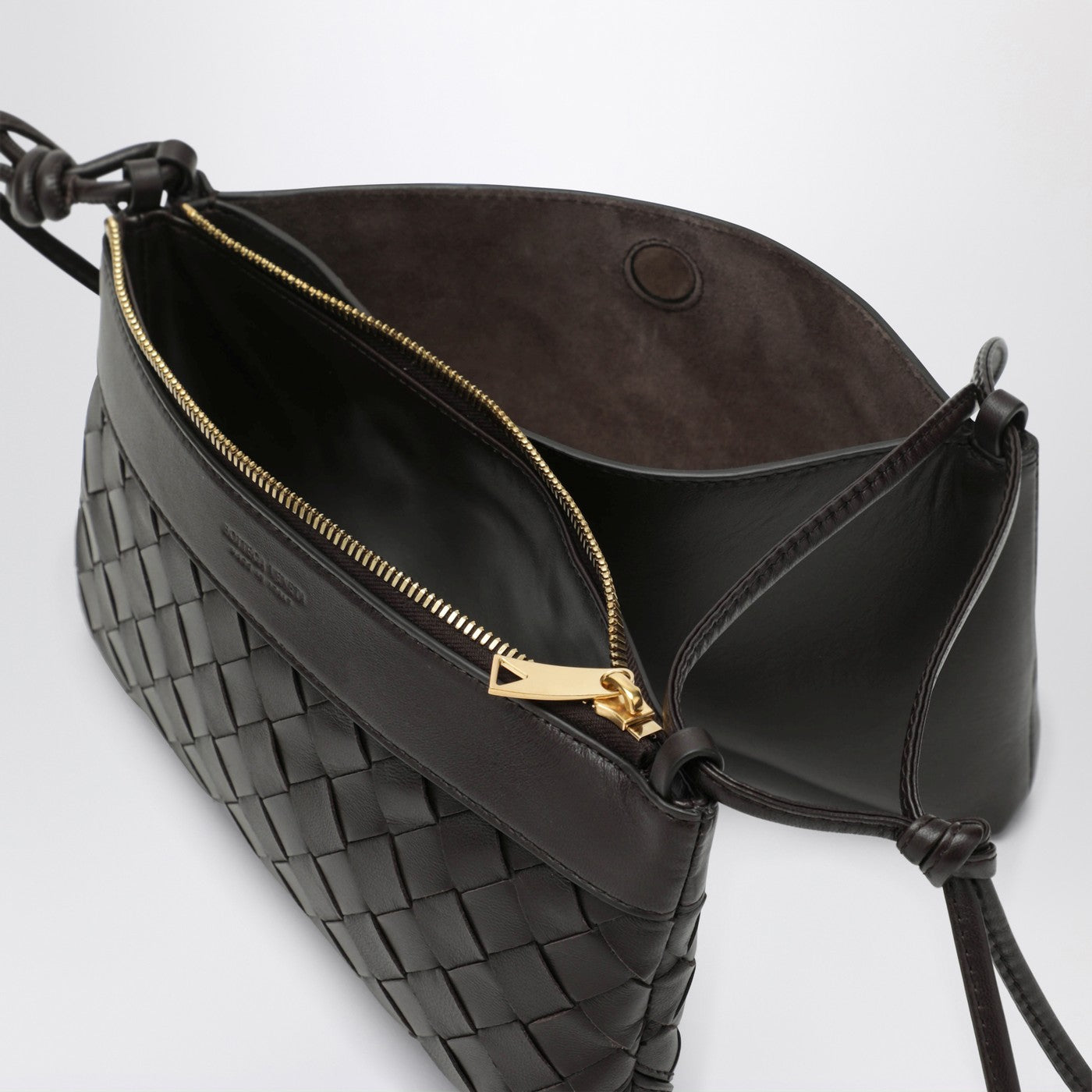 Double Patch Fondant leather and Intrecciato bag