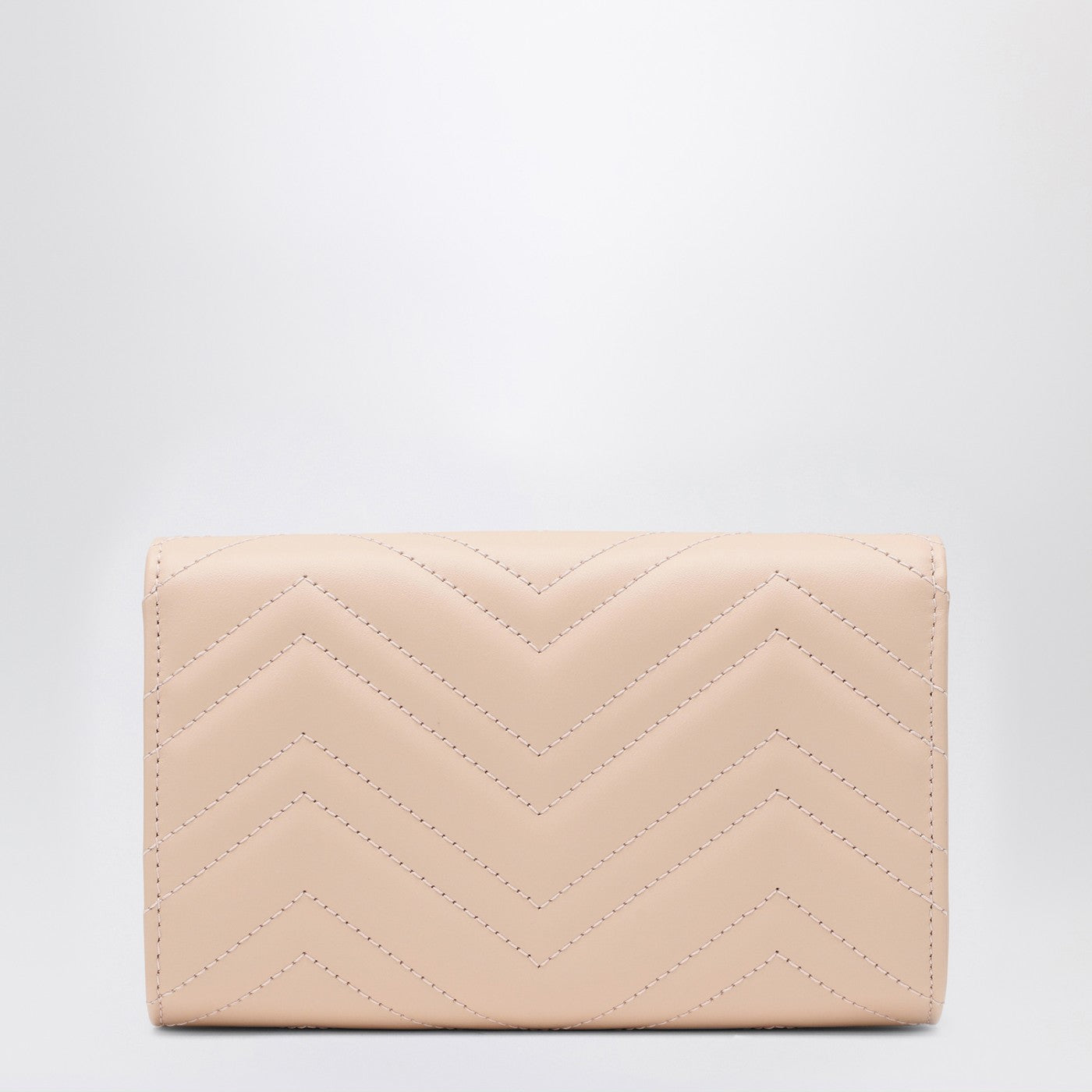 GG Marmont pink wallet with chain