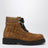 Dark caramel Haddock ankle boots in suede