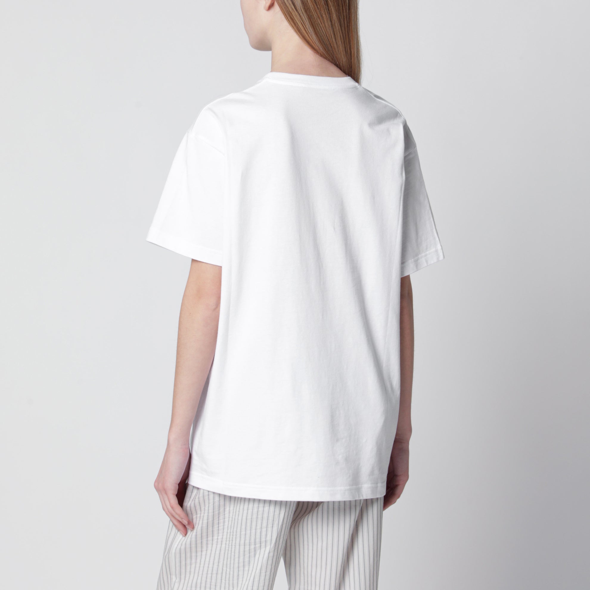Medium-weight white cotton T-shirt