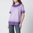 Lilac gradient T-shirt with logo