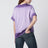 Lilac gradient T-shirt with logo