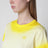 T-shirt cropped gialla effetto sfumato