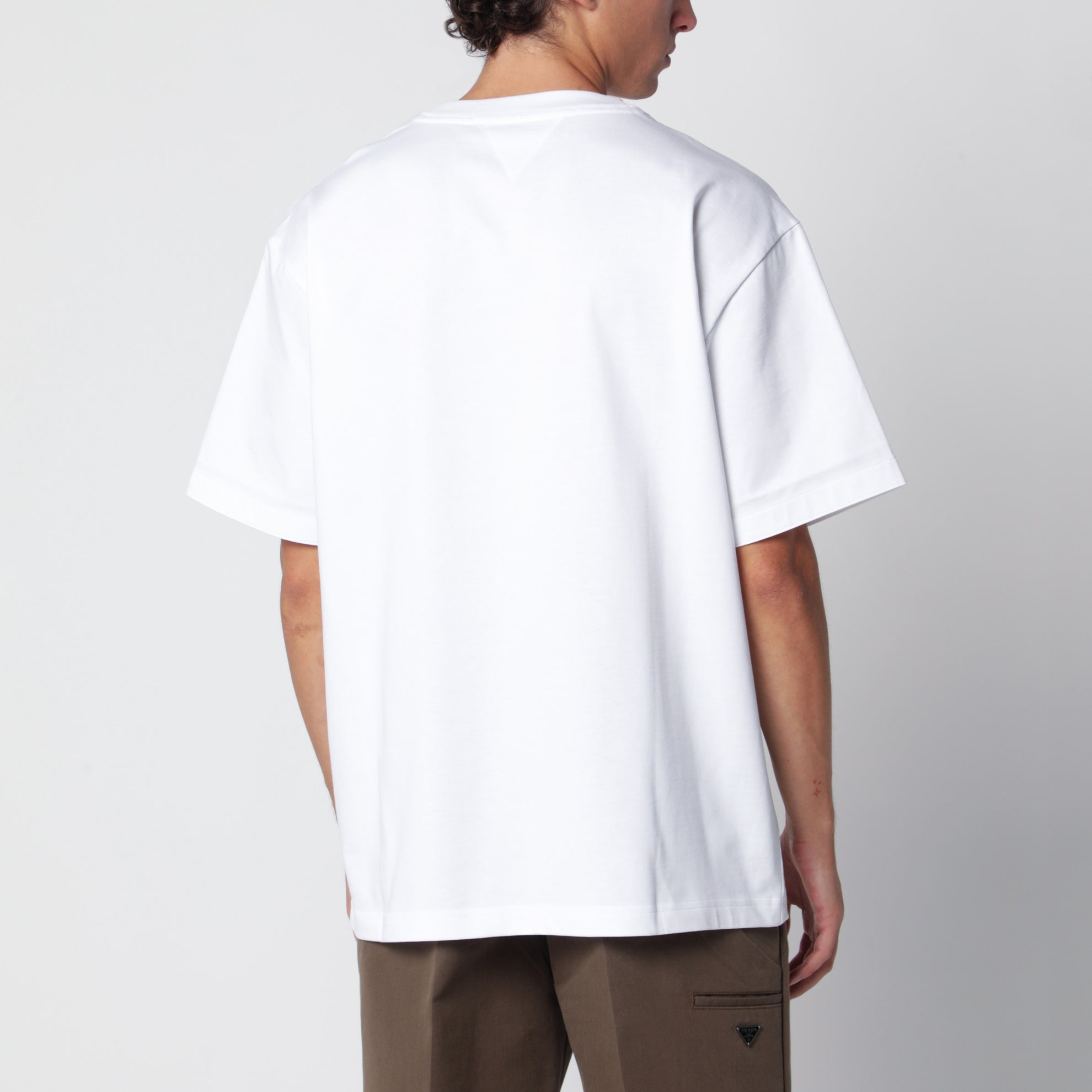 T-shirt blanc en jersey de coton Pima
