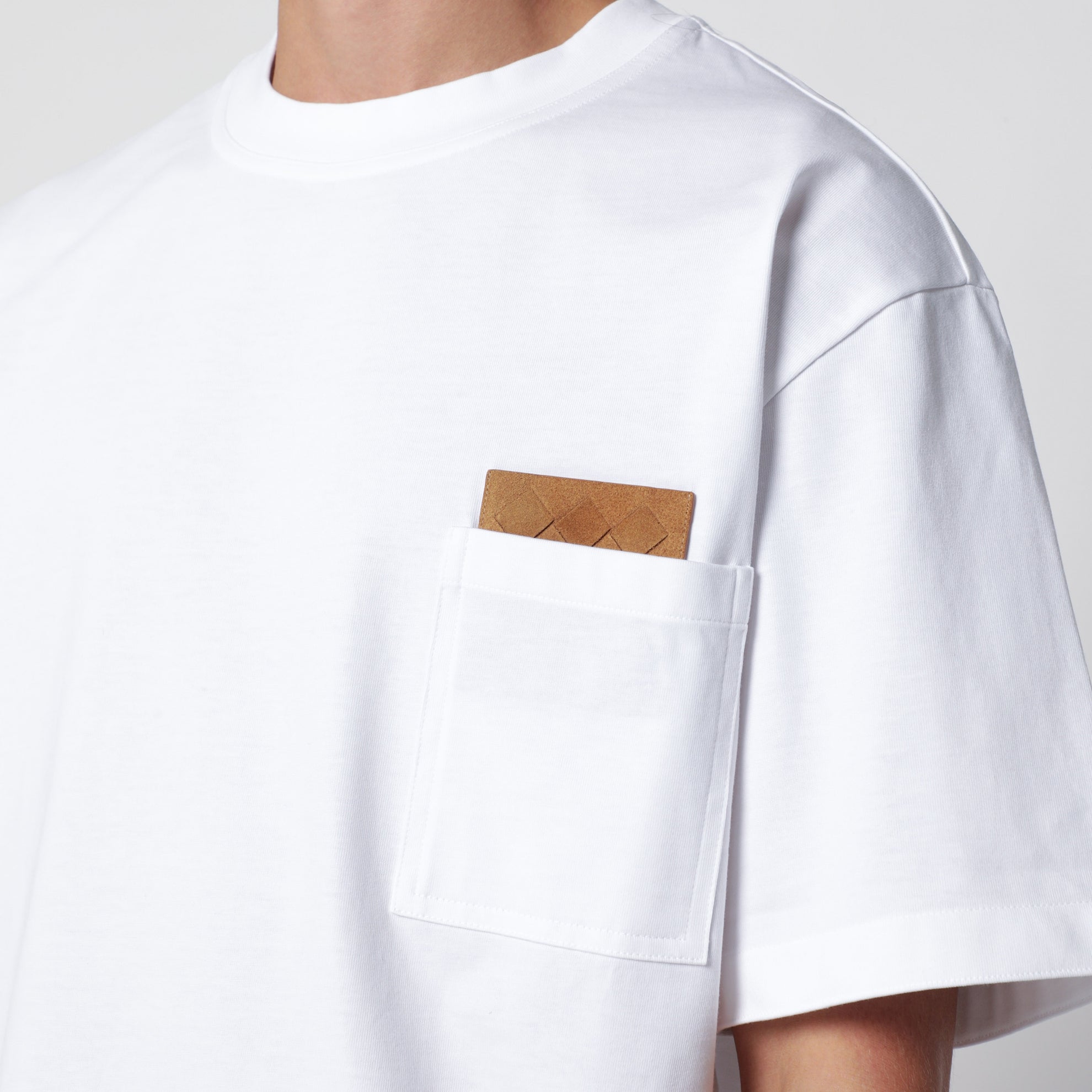 T-shirt blanc en jersey de coton Pima