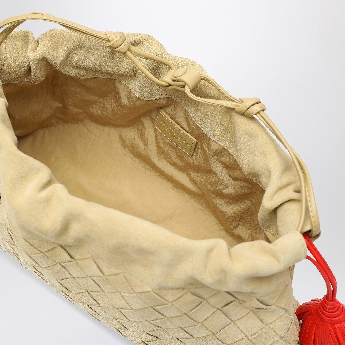 Tapioca Night Dustbag in woven suede