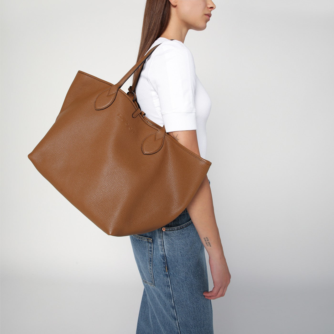 Large size bag Gucci Totissima brown
