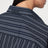Navy blue striped cotton shirt