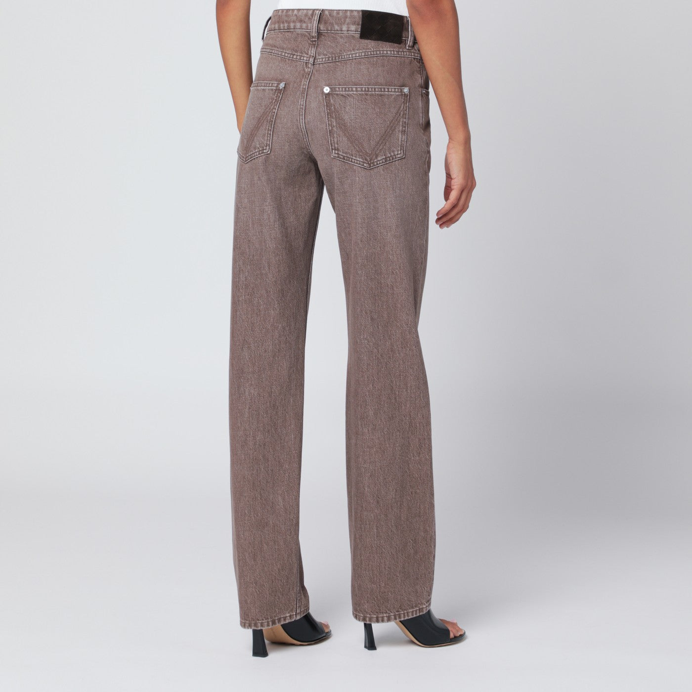 Jean droit marron