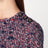 Abito in lana bouclé blu e rosso