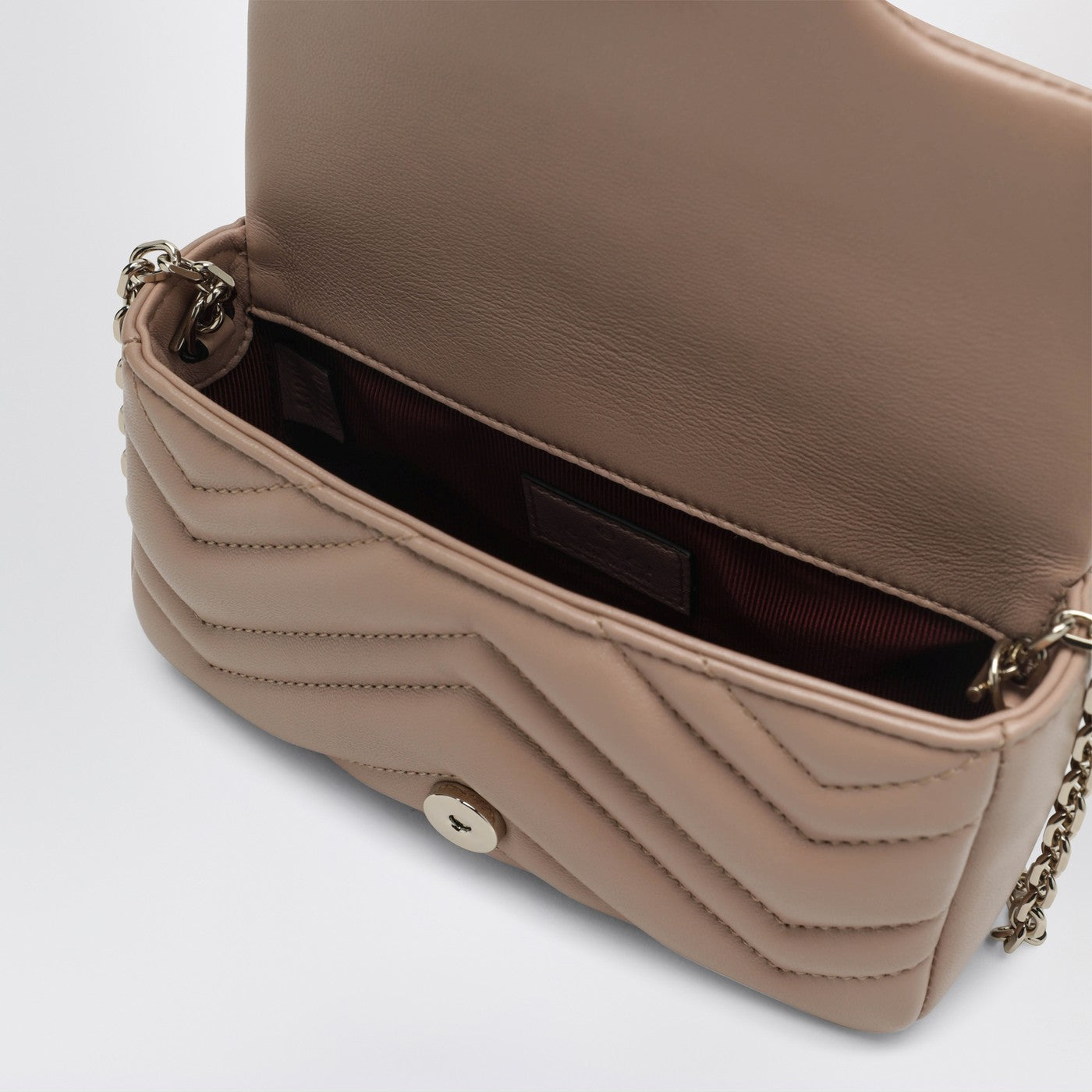 Mini-GG-Marmont-Schultertasche in Hellrosa