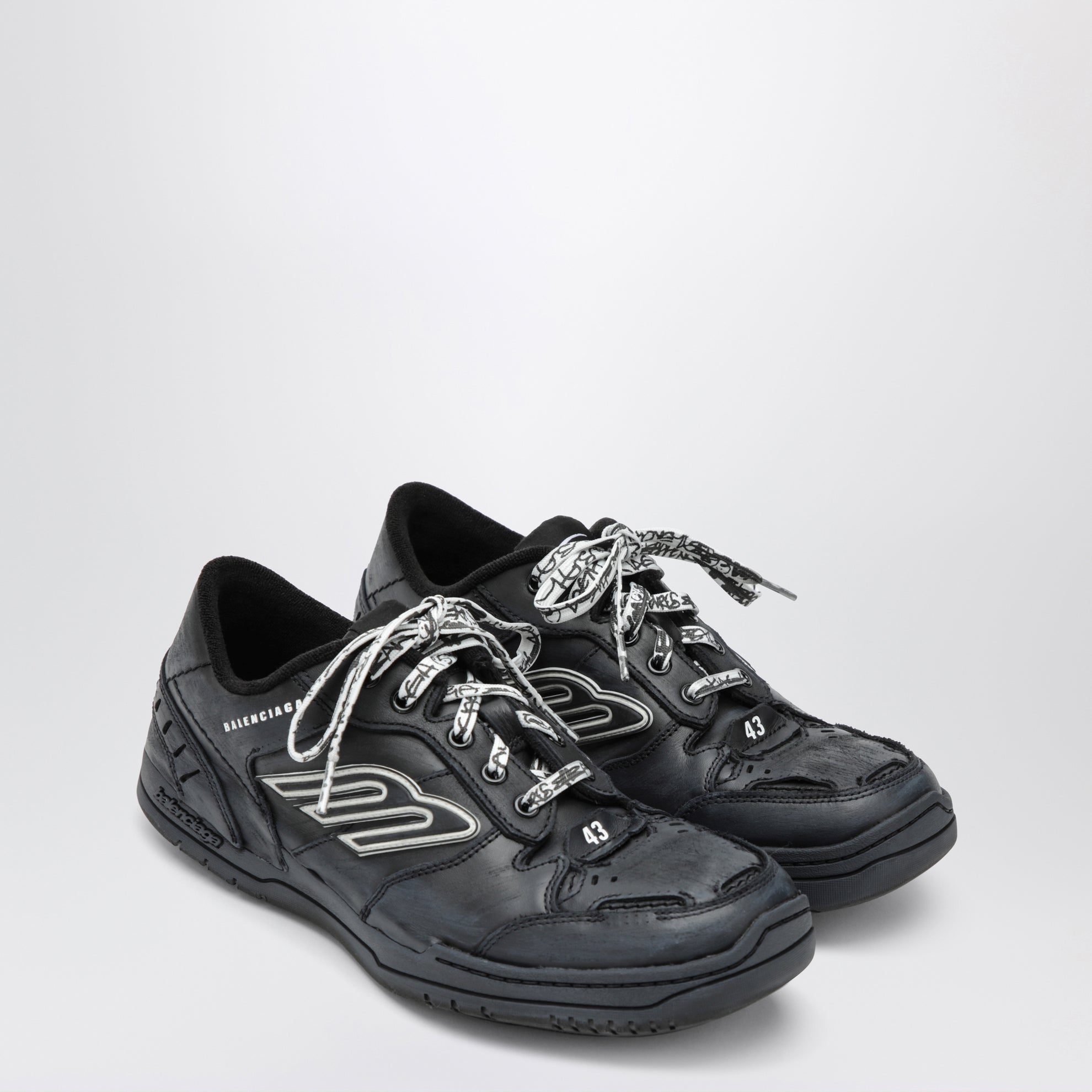Sneaker Hamptons Worn-Out nera