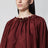 Blusa arricciata Aster in Merlot