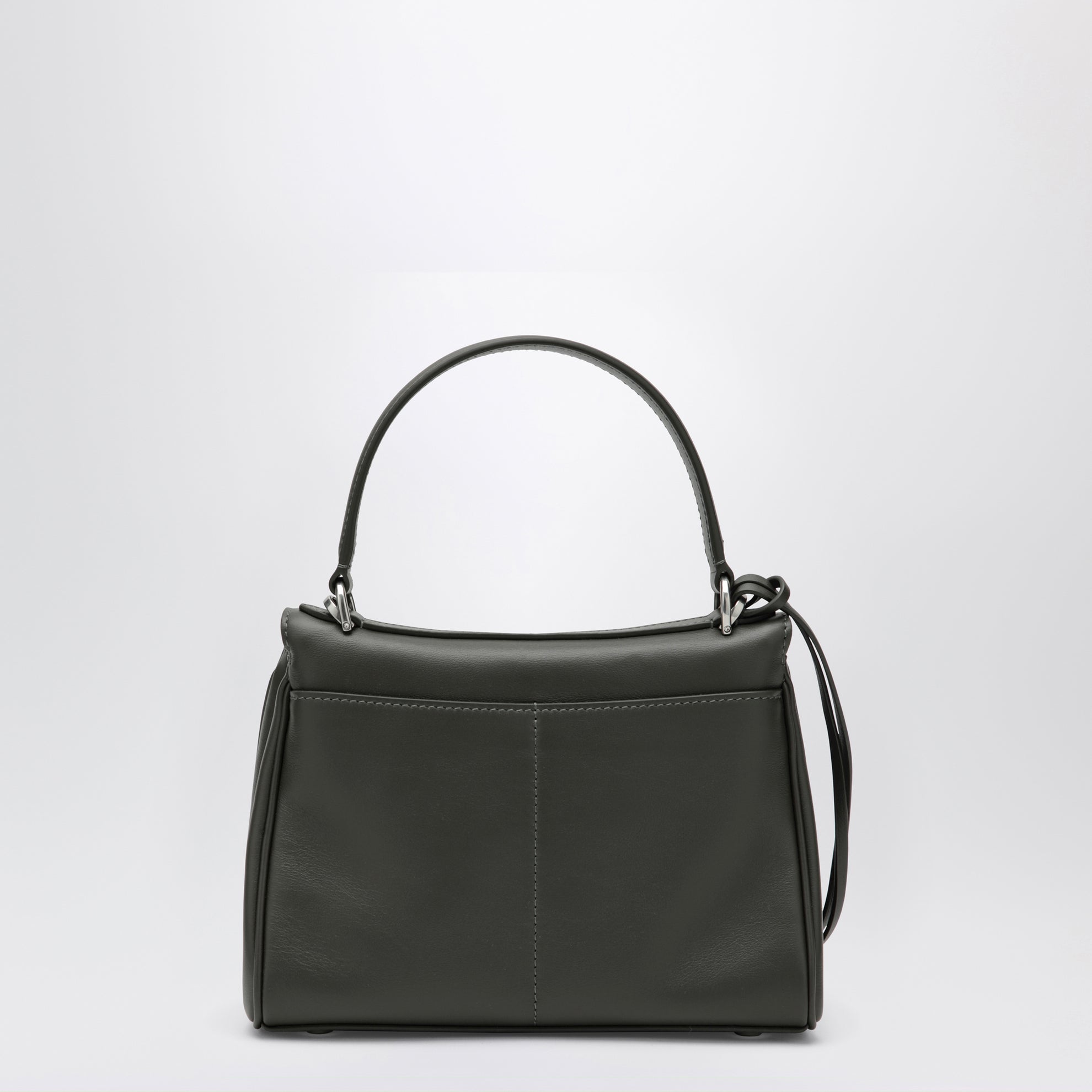 Mini Rodeo Tasche in Khaki aus glattem Kalbsleder