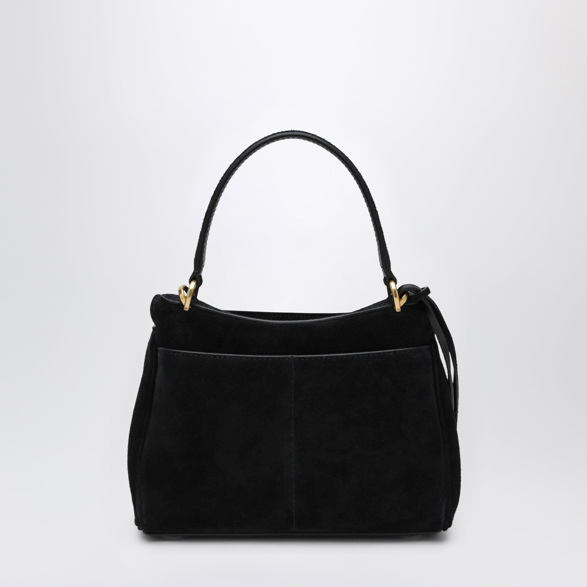 Rodeo Mini handbag in calf suede, black